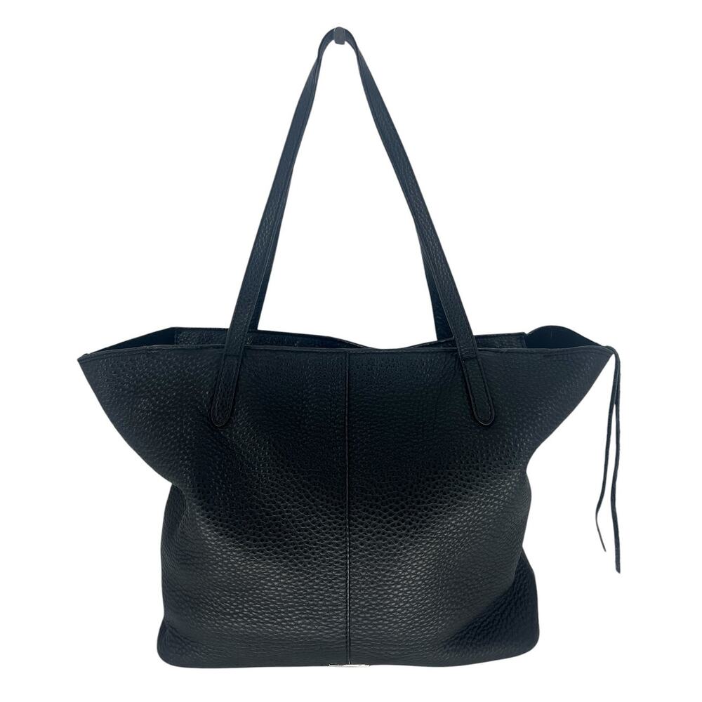 Rebecca Minkoff Unlined Front Pocket Leather Tote Black Studded - Picture 5 of 12